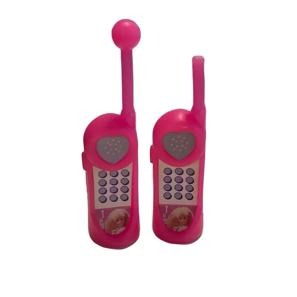 90s Barbie Pair of Cordless Style Walkie Talkie Cell Phone Portable Phones